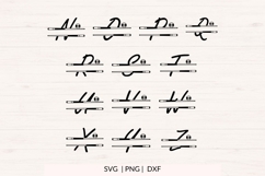 Billiards Split Monogram SVG Bundle AZ | Pool Cue &amp; 9 Ball Product Image 3