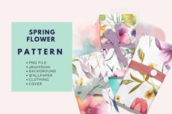 Spring Flower Pattern Background Product Image 3