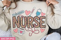 Nurse PNG, Valentine Nurse Sublimation PNG Product Image 1