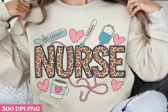 Nurse PNG, Valentine Nurse Sublimation PNG Product Image 1