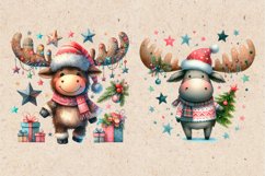 Cute Christmas Deers. PNG sublimation Product Image 2
