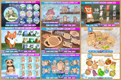 624 Kids Mega Bundle Laser Cut, Baby&amp;Children SVG, Nursery Product Image 4