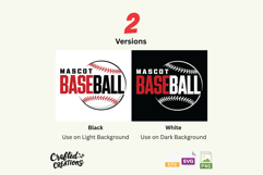 Custom Baseball Mascot SVG PNG EPS: Personalized Team Shirt Product Image 3