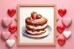 Watercolor Valentines Day Clipart, Christmas Clipart Product Image 3