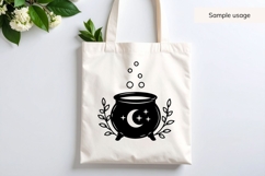 Hand Drawn Witch Cauldron SVG for Halloween Product Image 3