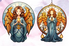 Stained Glass Christmas Ornaments Bundle, Stained Glass PNG Product Image 4