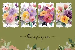 Floral Towel Designs, Watercolor Peony Towel Sublimation Product Image 3