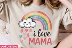 Floral Mama Mom Sublimation PNG Product Image 3