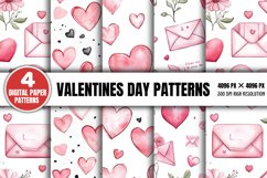 Valentines Day Patterns Bundle PNG Product Image 4