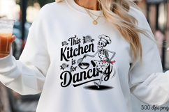 This Kitchen is for Dancing PNG, Vintage Kitchen Sublimation Product Image 1
