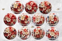 3D Flowers | 11 papercut car coaster &amp; key chain designs Product Image 3