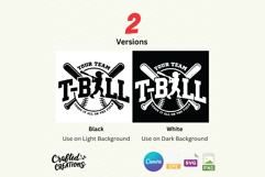 T-Ball Team SVG PNG EPS Cheer Mom Shirt Design Cut File Product Image 3