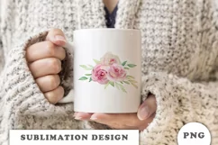 Watercolor flowers bouquet PNG Product Image 3