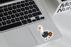Office Worker Goose Sticker sublimation Png Product Image 2