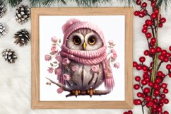 Cute Pink Christmas Animals Clipart Sublimation Product Image 3