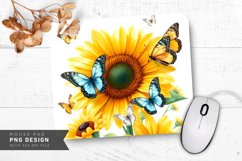 Artistic Floral Art Mouse Pad PNG Design Product Image 1