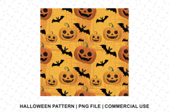 Halloween Pumpkin Pattern Png | Sublimation | Digital Paper Product Image 1