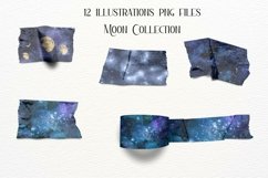 Moon Watercolor Washi Tapes Collection Product Image 3