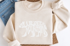 Blue Ridge Mountains Bear Word Art SVG Cut File Product Image 3
