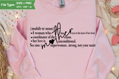 Mother Definition SVG | Mother&#039;s Day SVG Design Product Image 4