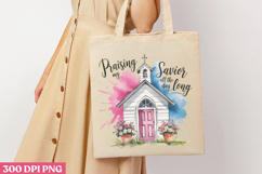 Praising My Savior All PNG, Retro Church Sublimation PNG Product Image 3