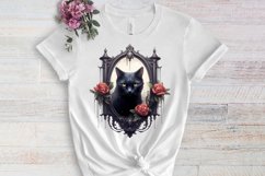 Gothic Halloween Watercolor Clipart PNG, Halloween PNG Product Image 3