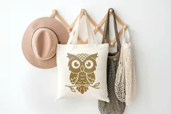 Cute Owl on a Branch svg, Owl svg, Owl Silhouette svg, png Product Image 3