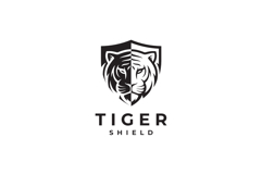 Tiger Shield Logo Design Vector Illustration Product Image 3