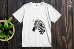 Zebra Head Watercolor Safari Animal Clipart Sublimation PNG Product Image 2