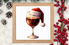 Christmas Wine Cup Sublimation Clipart Product Image 3