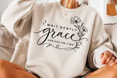 In the Stillness Grace Is Growing PNG, Christian Grace Faith Product Image 3