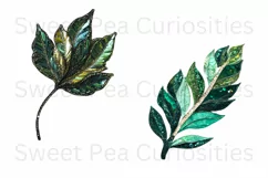 Sequin Flowers, Ephemera, PNG, watercolor, Clipart Product Image 3