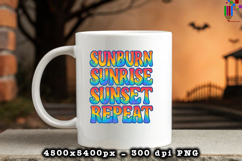 Sunburn Sunrise Sunset Repeat Summer PNG File Product Image 3
