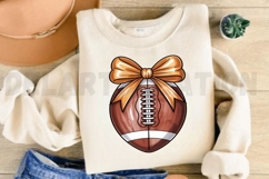 Coquette Football Png, Football Clipart Design Product Image 3