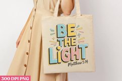 Be the light matthew 5:14 PNG, Retro Christian Sublimatio Product Image 3