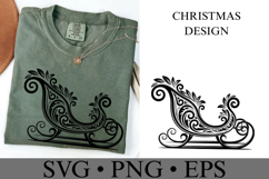 Christmas Sleigh Svg | Christmas svg | Shirt Svg Product Image 3