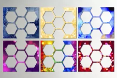 Honeycomb phototemplate | 30 Skinny Tumbler designs, PNG Product Image 3