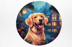 Christmas Dog Ornaments Engraved Clipart PNG Product Image 3