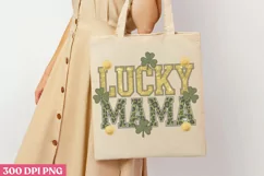 Lucky Mama PNG, St Patricks Day Sublimation PNG Product Image 1