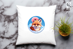 Mountain Winter Fox Clipart Sublimation PNG Product Image 3