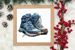 Winter Hiking Clipart Sublimation, Christmas PNG Product Image 3