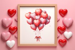 Sweet Valentine Clipart, Watercolor Valentines Day Product Image 3