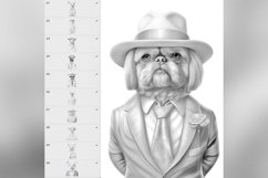 30 Procreate Detective Dogs Stamp Brushes Product Image 6
