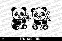 illustration of an adorable baby panda Product Image 3