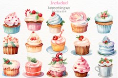 Christmas Dessert Watercolor 60 Cliparts Collection Product Image 3