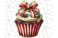 Christmas Cupcake PNG Clipart, Cute Food PNG, Holiday Treat Product Image 3