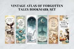 Vintage Atlas of Forgotten Tales Bookmark Set,Literary Gift Product Image 3