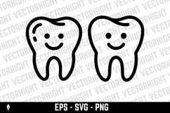 Molar tooth with a friendly smiling face Product Image 3