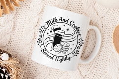 Milk And Cookies For Santa Svg, Christmas Cookies Svg. Product Image 4