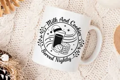 Milk And Cookies For Santa Svg, Christmas Cookies Svg. Product Image 4